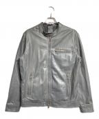 Es Tesエステス）の古着「ラムレザージャケット/Lamb Leather Jacket」｜グレー