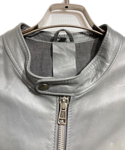 Es Tes（エステス）Es Tes (エステス) ラムレザージャケット/Lamb Leather Jacket グレー サイズ:48の古着・服飾アイテム