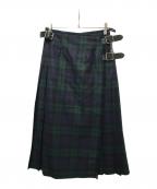 O'NEIL OF DUBLINオニールオブダブリン）の古着「ラップスカート」｜グリーン