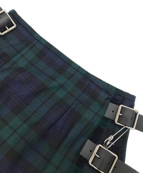 O'NEIL OF DUBLIN（オニールオブダブリン）O'NEIL OF DUBLIN (オニールオブダブリン) ラップスカート グリーン サイズ:42の古着・服飾アイテム