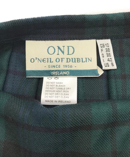 O'NEIL OF DUBLIN（オニールオブダブリン）O'NEIL OF DUBLIN (オニールオブダブリン) ラップスカート グリーン サイズ:42の古着・服飾アイテム