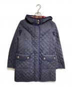 BLUE LABEL CRESTBRIDGEブルーレーベルクレストブリッジ）の古着「キルティングコート/quilted coat」｜ネイビー