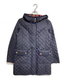 BLUE LABEL CRESTBRIDGE（ブルーレーベルクレストブリッジ）の古着「キルティングコート/quilted coat」｜ネイビー