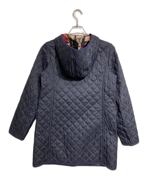 BLUE LABEL CRESTBRIDGE（ブルーレーベルクレストブリッジ）BLUE LABEL CRESTBRIDGE (ブルーレーベルクレストブリッジ) キルティングコート/quilted coat ネイビー サイズ:40の古着・服飾アイテム