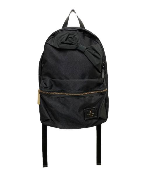 LANVIN en Bleu（ランバンオンブルー）LANVIN en Bleu (ランバンオンブルー) トロカデロ リボンモチーフ リュック ブラックの古着・服飾アイテム