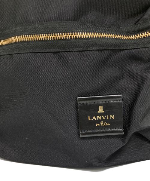 LANVIN en Bleu（ランバンオンブルー）LANVIN en Bleu (ランバンオンブルー) トロカデロ リボンモチーフ リュック ブラックの古着・服飾アイテム