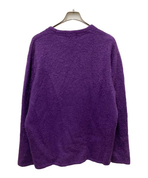 SUPREME（シュプリーム）Supreme (シュプリーム) Brushed Mohair Cardigan パープル サイズ:	SIZE Lの古着・服飾アイテム