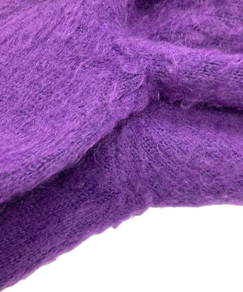 SUPREME（シュプリーム）Supreme (シュプリーム) Brushed Mohair Cardigan パープル サイズ:	SIZE Lの古着・服飾アイテム