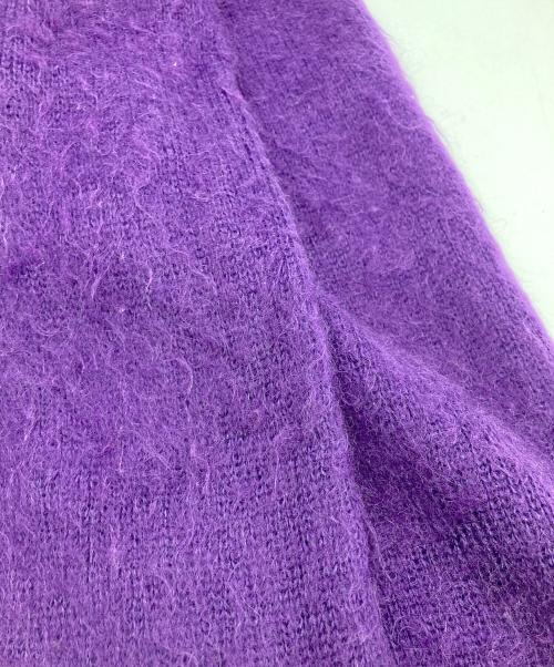 SUPREME（シュプリーム）Supreme (シュプリーム) Brushed Mohair Cardigan パープル サイズ:	SIZE Lの古着・服飾アイテム