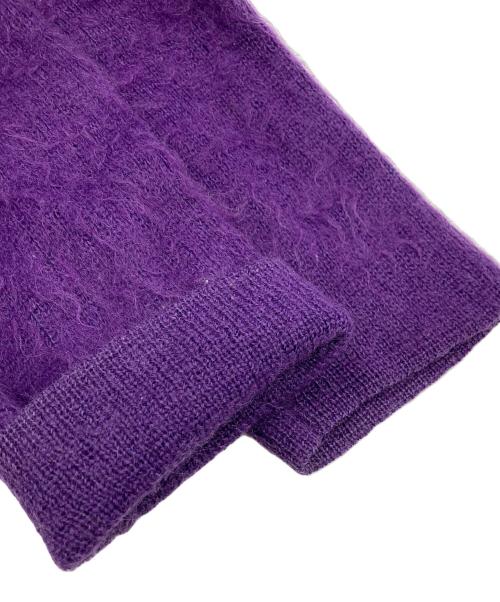 SUPREME（シュプリーム）Supreme (シュプリーム) Brushed Mohair Cardigan パープル サイズ:	SIZE Lの古着・服飾アイテム