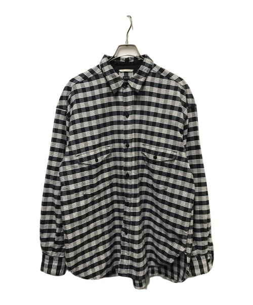 nanamica（ナナミカ）nanamica (ナナミカ) Cotton Nep Deck Shirt ブラック サイズ:Lの古着・服飾アイテム