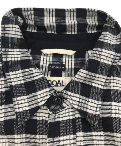 nanamica（ナナミカ）nanamica (ナナミカ) Cotton Nep Deck Shirt ブラック サイズ:Lの古着・服飾アイテム