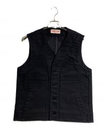 FRANK LEDER（フランクリーダー）の古着「DEUTSCHLEDER GILET/ジャーマンレザージレ」｜ブラック