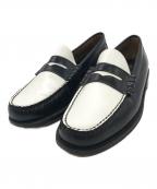 G.H.BASSジーエイチバス）の古着「コインローファー」｜ホワイト×ブラック