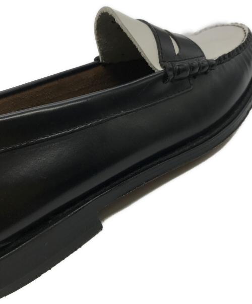 G.H.BASS（ジーエイチバス）G.H.BASS (ジーエイチバス) コインローファー ホワイト×ブラック サイズ:	SIZE 42 (26.5-27cm)の古着・服飾アイテム