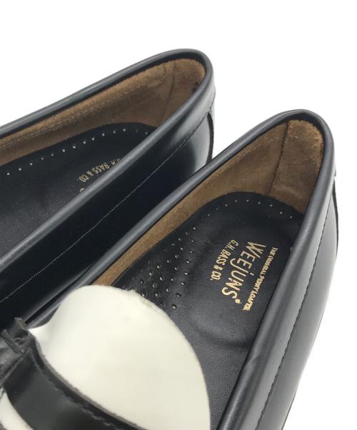 G.H.BASS（ジーエイチバス）G.H.BASS (ジーエイチバス) コインローファー ホワイト×ブラック サイズ:	SIZE 42 (26.5-27cm)の古着・服飾アイテム