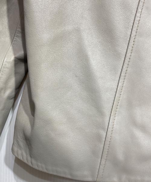 HELMUT LANG（ヘルムートラング）HELMUT LANG (ヘルムートラング) HOODE LTH JKレザーフーデットジャケット グレー サイズ:XSの古着・服飾アイテム