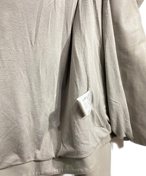 HELMUT LANG（ヘルムートラング）HELMUT LANG (ヘルムートラング) HOODE LTH JKレザーフーデットジャケット グレー サイズ:XSの古着・服飾アイテム