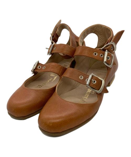 Vivienne Westwood（ヴィヴィアンウエストウッド）Vivienne Westwood (ヴィヴィアンウエストウッド) Roman Three Strap Sandal ブラウン サイズ:アウトソール採寸25.5ｃｍの古着・服飾アイテム