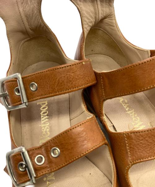 Vivienne Westwood（ヴィヴィアンウエストウッド）Vivienne Westwood (ヴィヴィアンウエストウッド) Roman Three Strap Sandal ブラウン サイズ:アウトソール採寸25.5ｃｍの古着・服飾アイテム