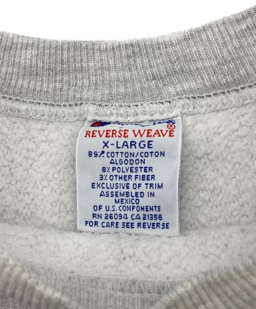 Champion（チャンピオン）Champion (チャンピオン) 90s 3段プリントカレッジプリント REVERSE WEAVE グレー サイズ:	SIZE XLの古着・服飾アイテム