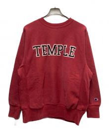 Champion（チャンピオン）の古着「90s ワッペンREVERSE WEAVE」｜レッド