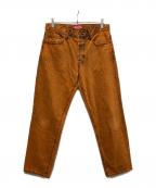 SUPREMEシュプリーム）の古着「Regular Jean 'Overdyed Orange'」｜オレンジ