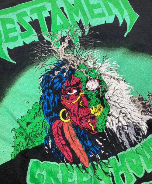 USED（ユーズド）USED (ユーズド) GREENHOUSE EFFECT バンドTシャツ ブラック サイズ:不明（実寸サイズ参照）の古着・服飾アイテム
