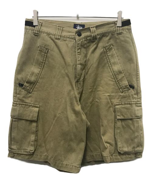 stussy（ステューシー）stussy (ステューシー) 90s カーゴハーフパンツ カーキ サイズ:32の古着・服飾アイテム