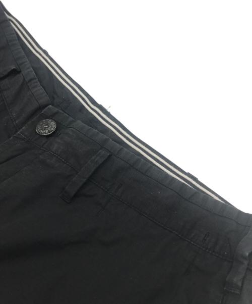 STONE ISLAND（ストーンアイランド）STONE ISLAND (ストーンアイランド) TYPE SL リップストップコットン ストレートパンツ ブラック サイズ:ＸＬの古着・服飾アイテム