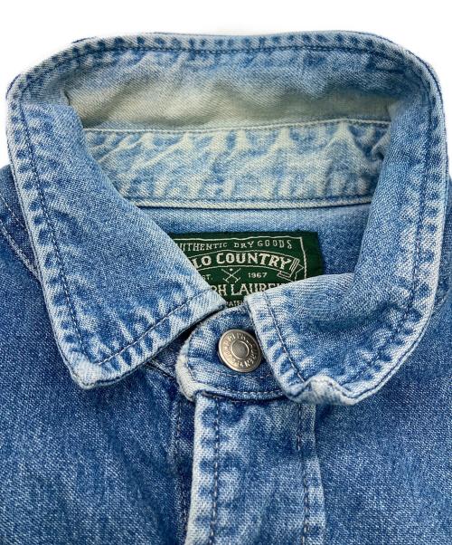 POLO COUNTRY（ポロカントリー）POLO COUNTRY (ポロカントリー) 90s デニムシャツ インディゴ サイズ:	SIZE Mの古着・服飾アイテム