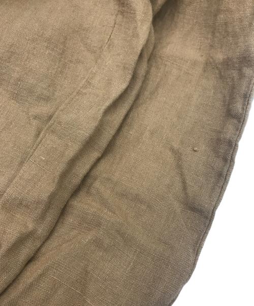 POLO RALPH LAUREN（ポロ・ラルフローレン）POLO RALPH LAUREN (ポロ・ラルフローレン) 90s リネンタックパンツ ブラウン サイズ:W32の古着・服飾アイテム