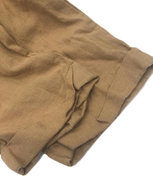 POLO RALPH LAUREN（ポロ・ラルフローレン）POLO RALPH LAUREN (ポロ・ラルフローレン) 90s リネンタックパンツ ブラウン サイズ:W32の古着・服飾アイテム