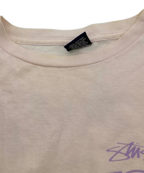 stussy（ステューシー）stussy (ステューシー) SKATEMAN TEE ピンク サイズ:Lの古着・服飾アイテム