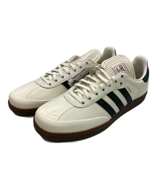 adidas（アディダス）adidas (アディダス) A BATHING APE (ア ベイシング エイプ) SAMBA BAPE ホワイト×グリーン サイズ:28cmの古着・服飾アイテム