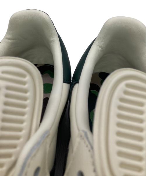 adidas（アディダス）adidas (アディダス) A BATHING APE (ア ベイシング エイプ) SAMBA BAPE ホワイト×グリーン サイズ:28cmの古着・服飾アイテム