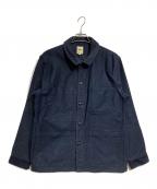 F.O.B FACTORYエフオービー ファクトリー）の古着「フレンチ モールスキン ジャケット」｜ネイビー