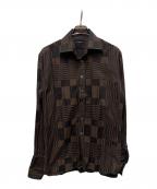 BURBERRY LONDONバーバリーロンドン）の古着「ランダムチェックシャツ」｜ブラウン