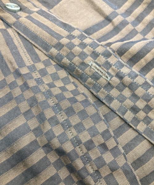 BURBERRY LONDON（バーバリーロンドン）BURBERRY LONDON (バーバリーロンドン) ランダムチェックシャツ ブラウン サイズ:15 1/2の古着・服飾アイテム