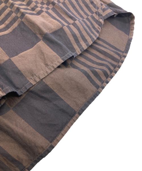 BURBERRY LONDON（バーバリーロンドン）BURBERRY LONDON (バーバリーロンドン) ランダムチェックシャツ ブラウン サイズ:15 1/2の古着・服飾アイテム