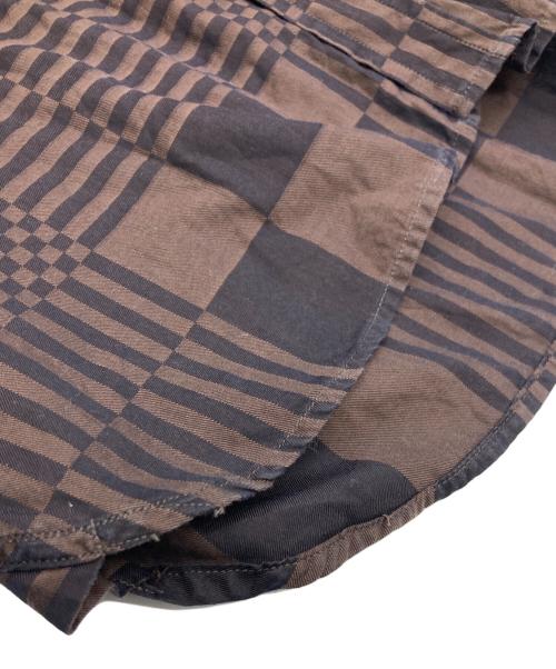 BURBERRY LONDON（バーバリーロンドン）BURBERRY LONDON (バーバリーロンドン) ランダムチェックシャツ ブラウン サイズ:15 1/2の古着・服飾アイテム