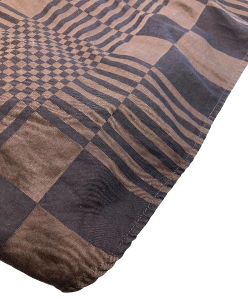 BURBERRY LONDON（バーバリーロンドン）BURBERRY LONDON (バーバリーロンドン) ランダムチェックシャツ ブラウン サイズ:15 1/2の古着・服飾アイテム