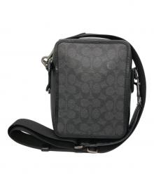 COACH（コーチ）の古着「クロスボデイショルダーバッグ」｜ブラック×グレー