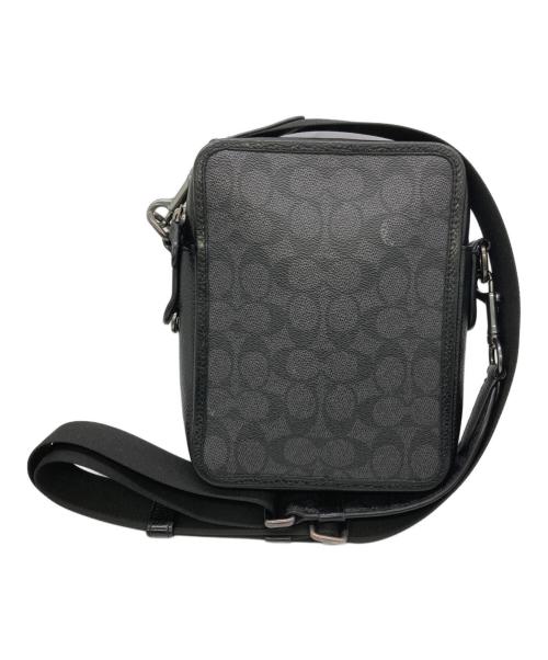COACH（コーチ）COACH (コーチ) クロスボデイショルダーバッグ ブラック×グレーの古着・服飾アイテム