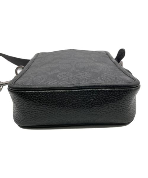 COACH（コーチ）COACH (コーチ) クロスボデイショルダーバッグ ブラック×グレーの古着・服飾アイテム