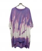 DIESELディーゼル）の古着「D-EXTRA-A1 タイダイワンピース」｜ホワイト×パープル