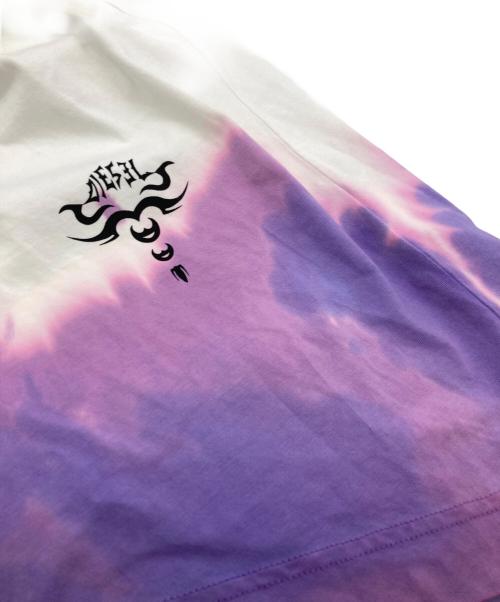 DIESEL（ディーゼル）DIESEL (ディーゼル) D-EXTRA-A1 タイダイワンピース ホワイト×パープル サイズ:XXSの古着・服飾アイテム