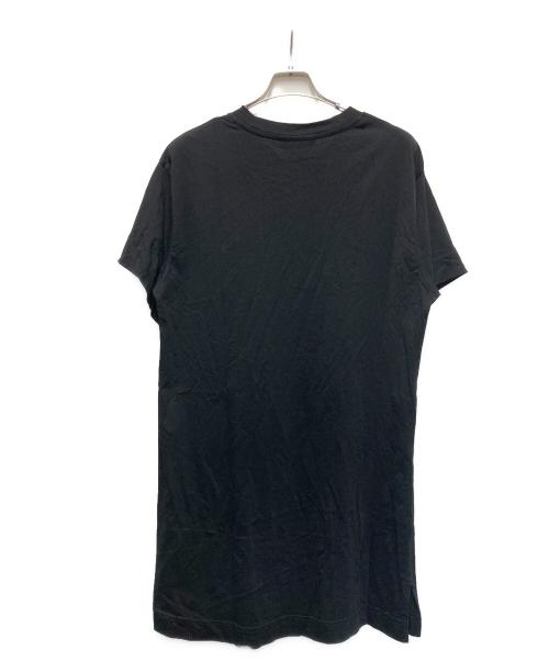 DIESEL（ディーゼル）DIESEL (ディーゼル) D-BOWI-SMALLOGO ロゴカットソーワンピース ブラック サイズ:XSの古着・服飾アイテム