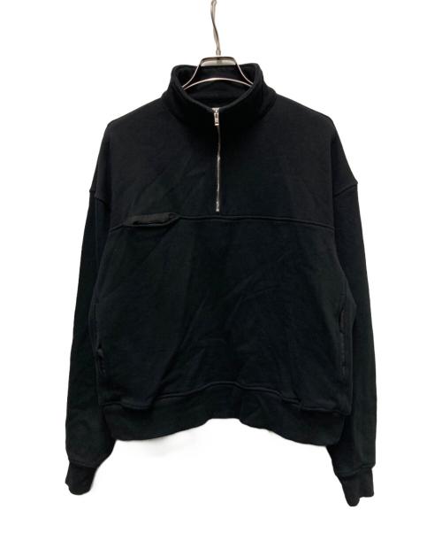 SHERMER（シャーマー）SHERMER (シャーマー) Pullover Sweat ハーフジップスウェット ブラック サイズ:1の古着・服飾アイテム