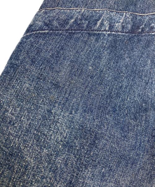 LAND'S END（ランズエンド）LAND'S END (ランズエンド) 襟レザーハンティングジャケット インディゴ サイズ:	SIZE Mの古着・服飾アイテム